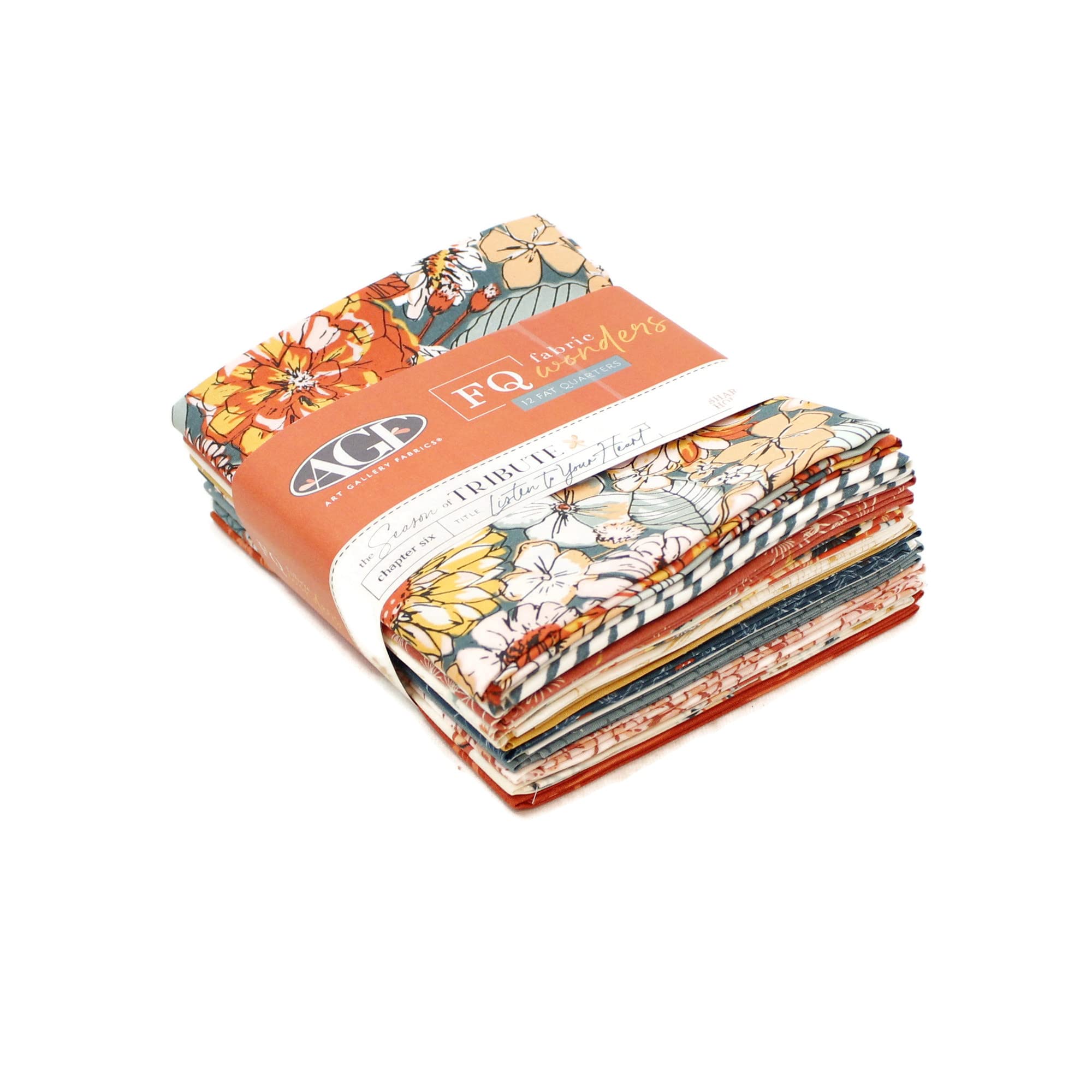 Listen to Your Heart Fat Quarter Bundle (12 Pieces) by Sharon Holland for Art Gallery 18 x 21 inches (45.72 cm x 53.34 cm) Fabric cuts DIY Quilt Fabric
