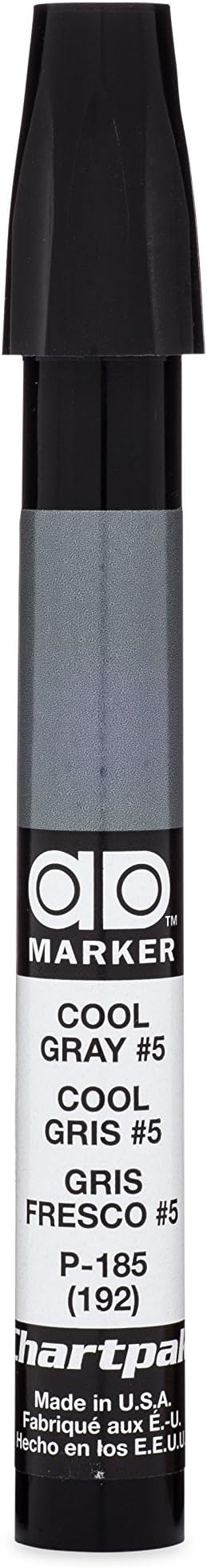AD Marker The Original Chartpak, Tri-Nib, Cool Gray 5, 1 Each (P185)