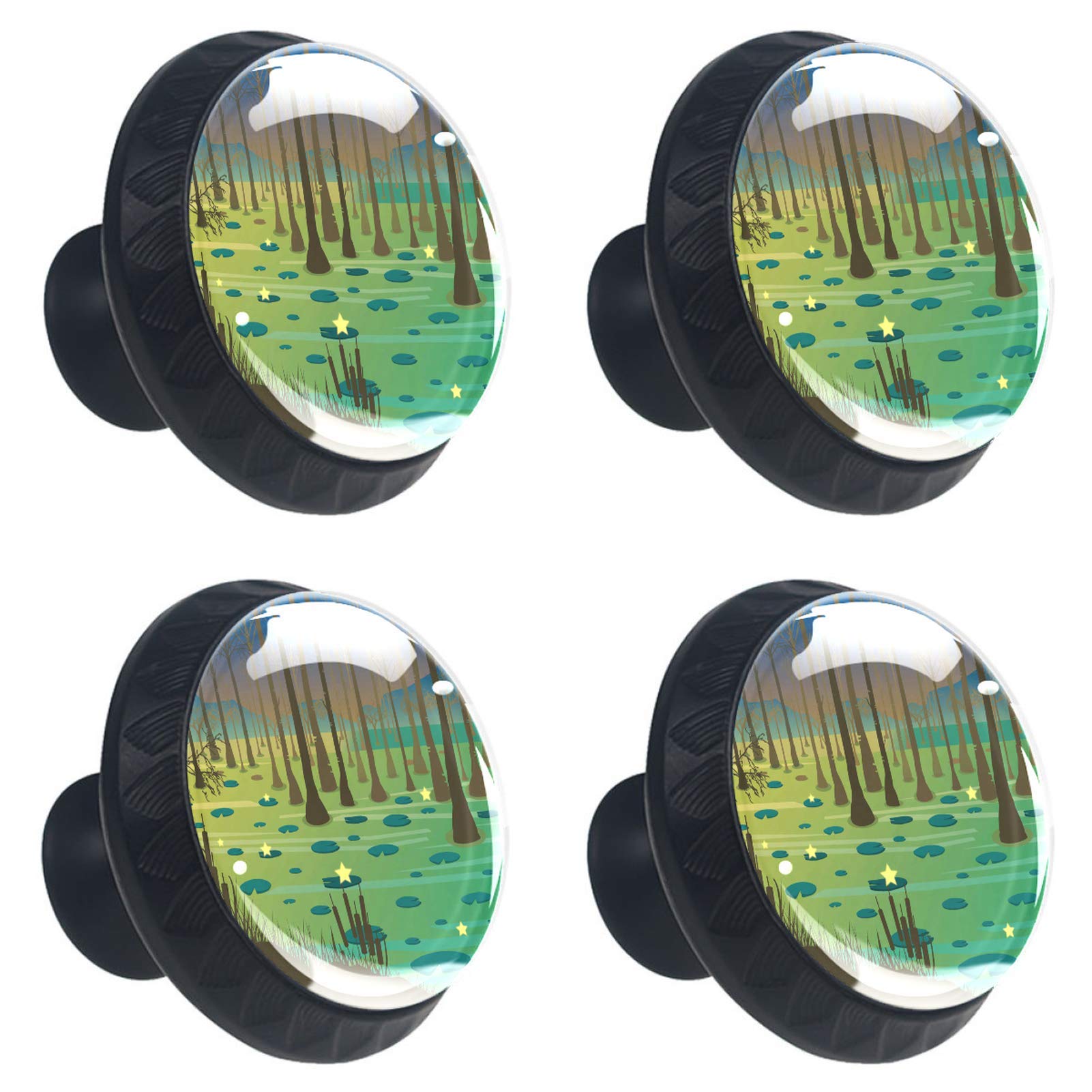 Boutons de tiroir imprimé nuit en cristal pour décorer la commode de votre chambre