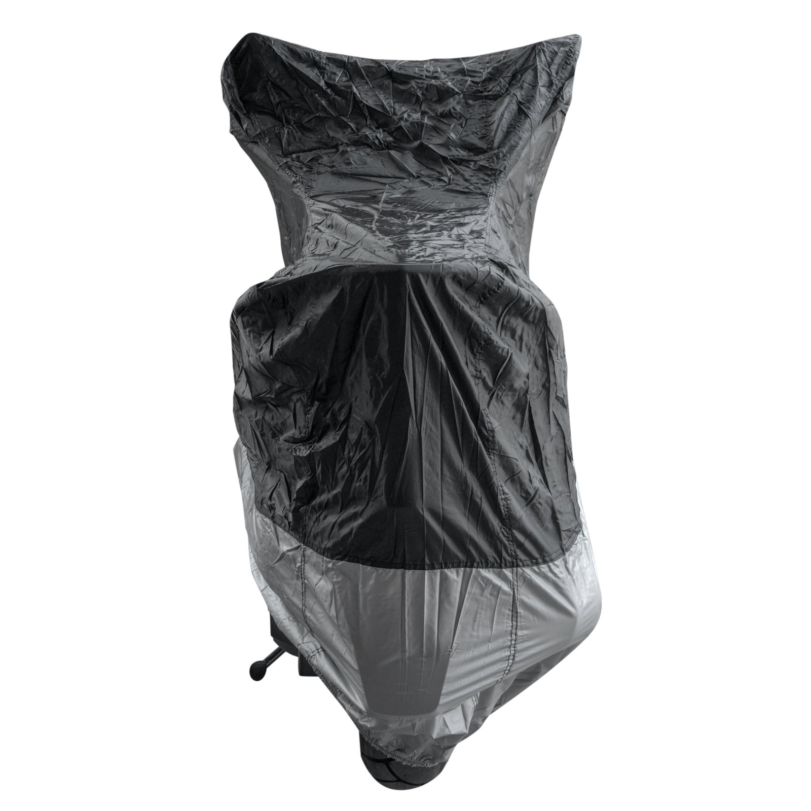 Universal Motorrad-Abdeckplane XL – Wasserdicht Aus PVC, Silber-schwarz, Für Naked Bikes & Roller