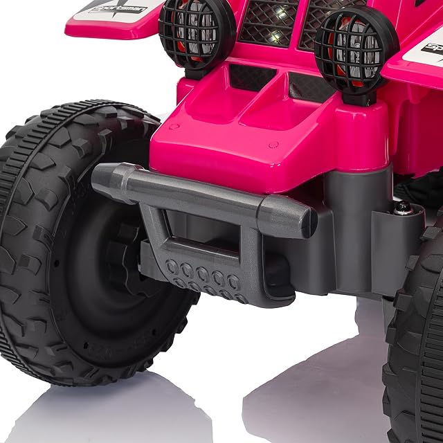 Foto 8 de 8 de AIYAPLAY Quad eléctrico niños adelante/atrás Rosa