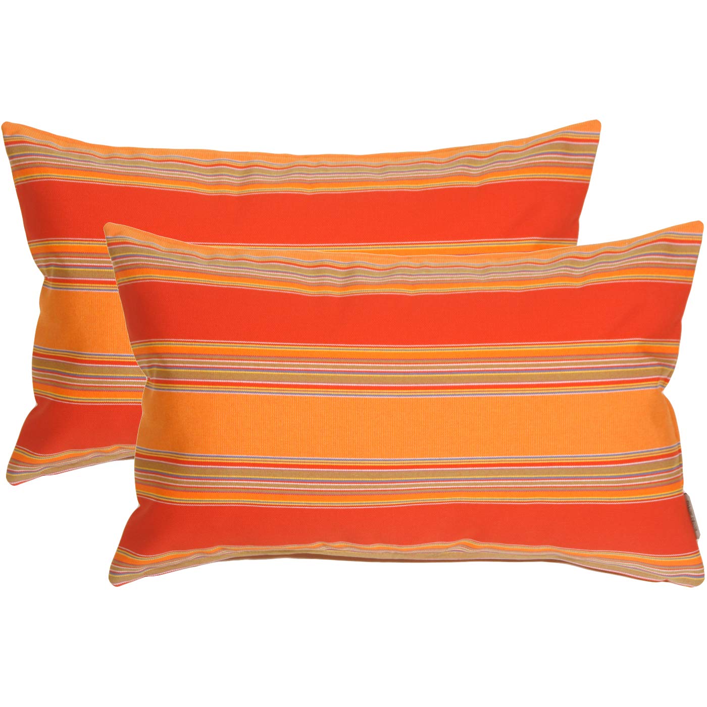 PILLOW DÉCOR Sunbrella Outdoor Pillow, Bravada Salsa, 12