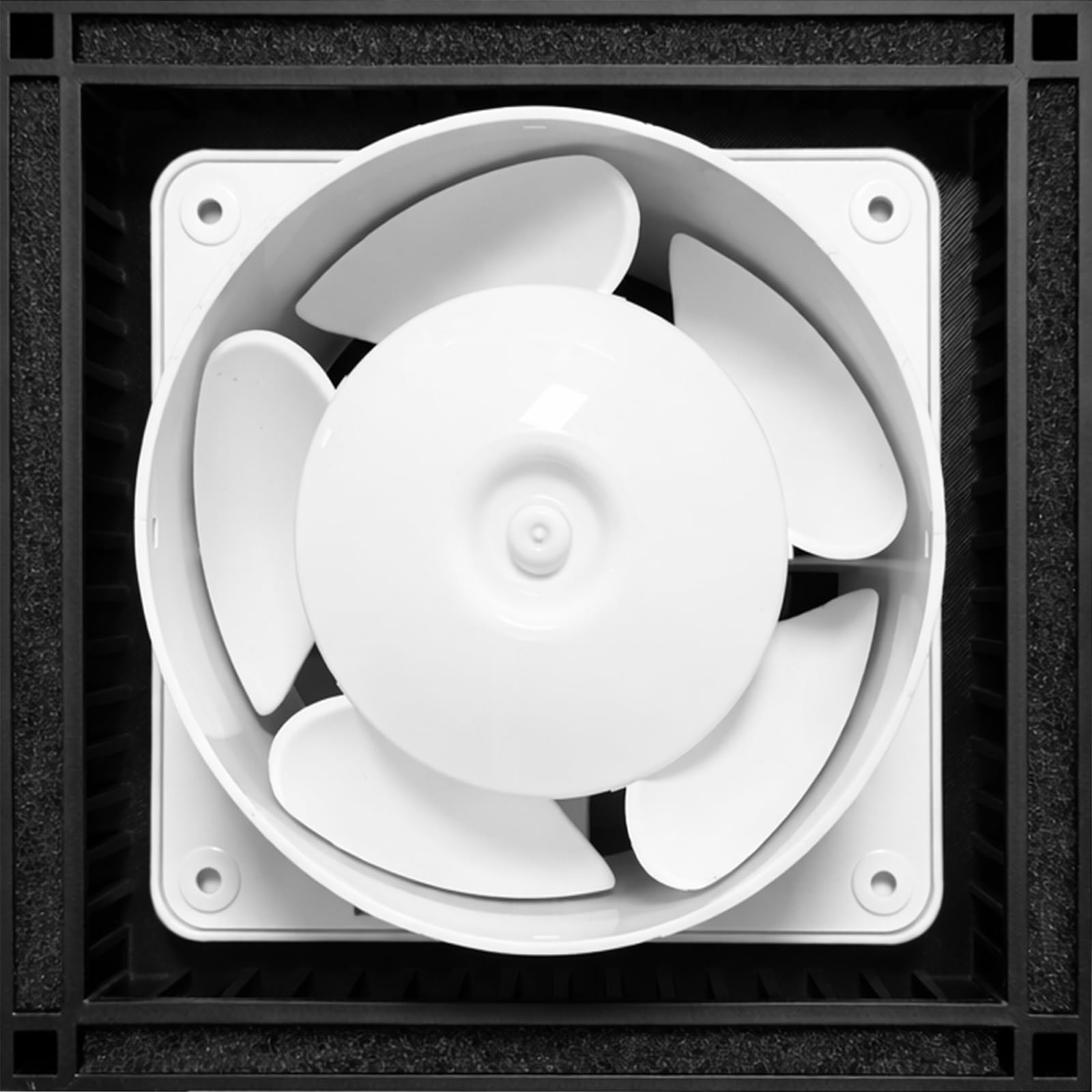 MKK Wentylator do pomieszczeń mieszkalnych, Ø 110 mm, wymienny filtr łazienkowy, wentylator wyciągowy, do łazienki, WC, kuchni, montaż ścienny (czarny, Ø 110 mm, standardowy – turbo)