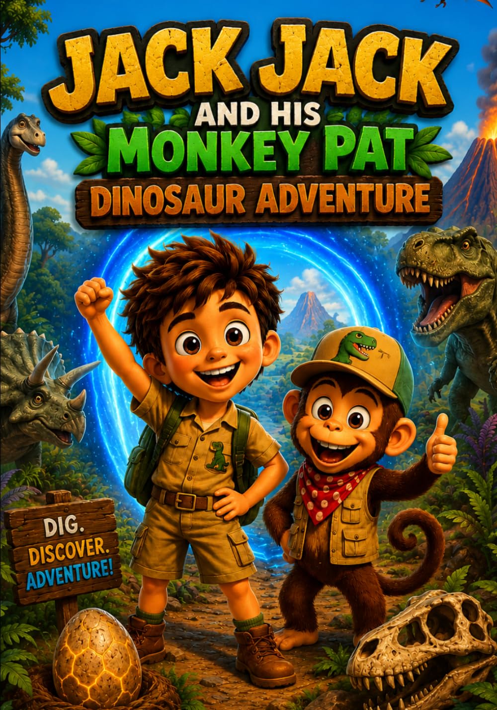 Jack Jack and His Monkey Pat: Dinosaur Adventure