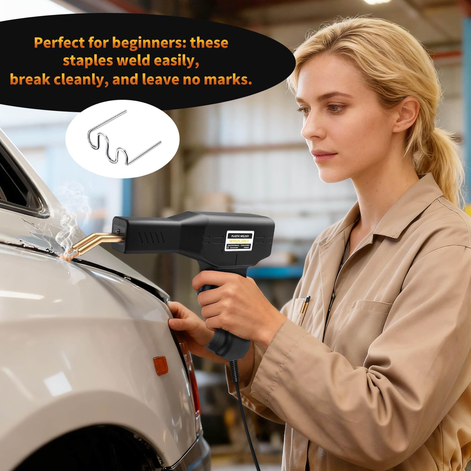 Plastic Welder Kit - 1200 Staples for Car Repair -7 Plastic Welder Kit - 1200 Staples for Car Repair -7