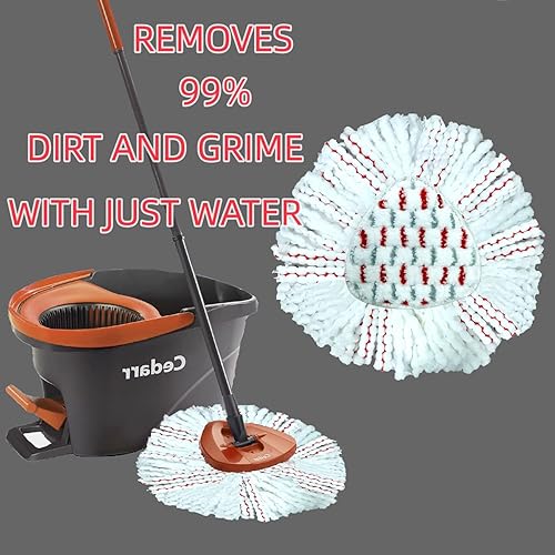 Miniatura 4 de 4 paquetes  40% más potencia de limpieza profunda recarga para O Ceda EasyWring Spin Mop & Bucket System