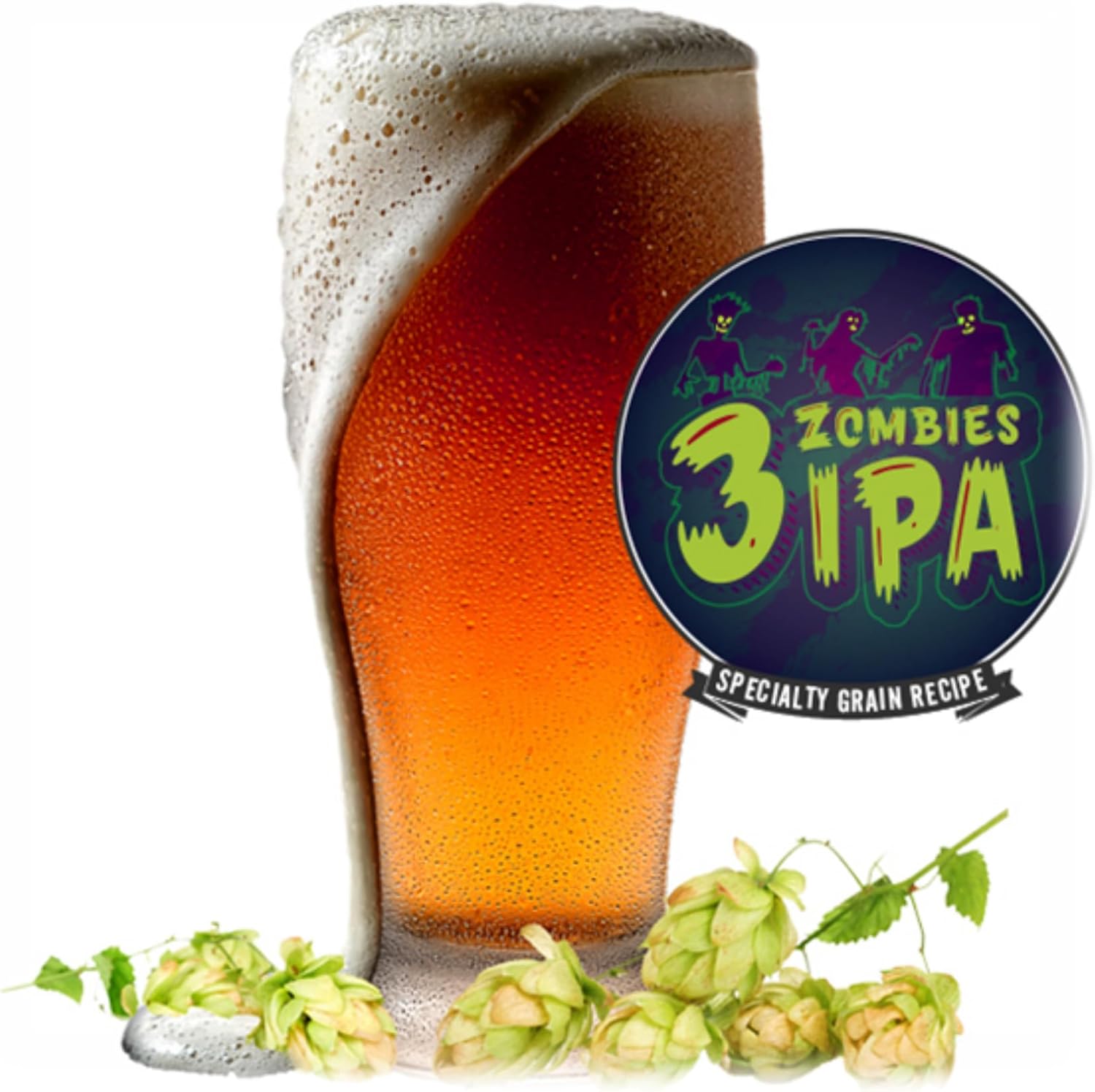 Mr Beer Three Zombies IPA, Extract Beer Recipe Kit, Makes 5