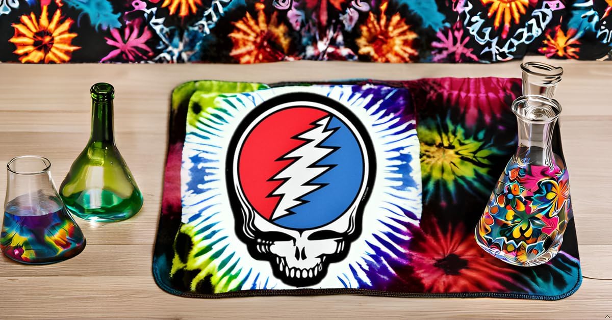 Grateful Dead x Pulsar Fabric Dropmat - Steal Your Face/Die Cut / 10" x 7.5"