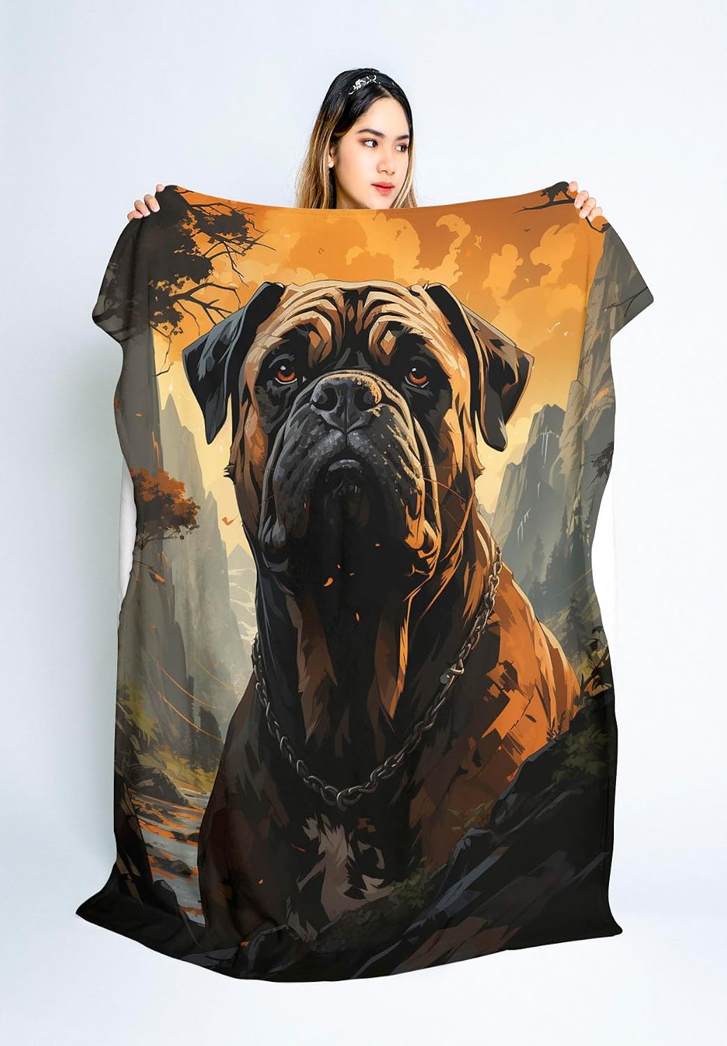 Bullmastiff Dog Gifts for Him Blanket Gift Throws and Blankets for Sofa Small Blanket for Travel 30" x 40"