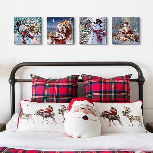 Miniatura 139 de Decoración rústica de cabaña, arte de pared de oso de vida silvestre, bosque, guardería, águila, lobo, alce, ciervo, imágenes para sala de estar,