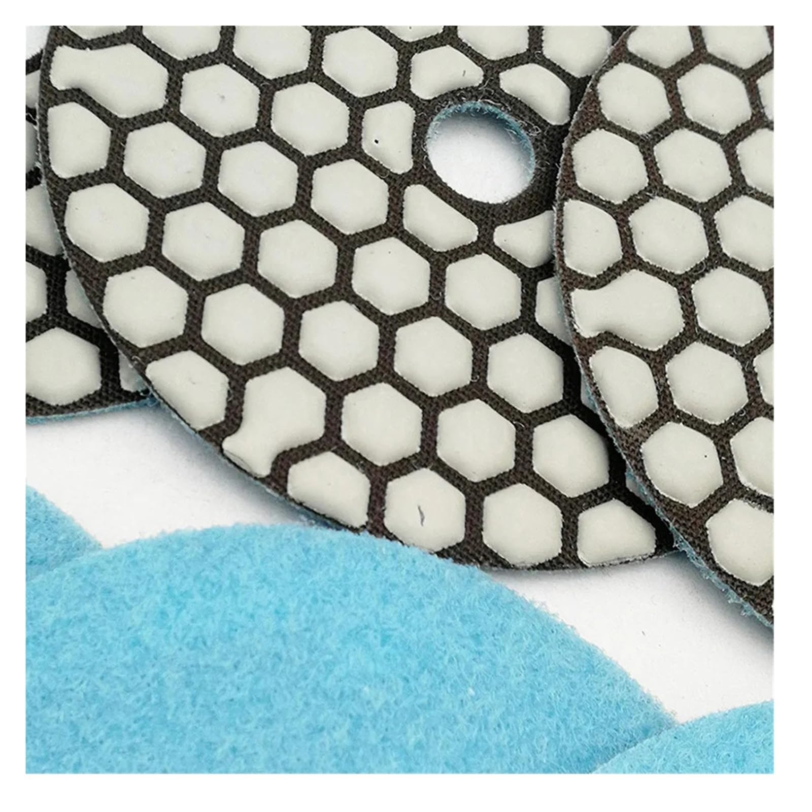 6 uds 4 "/100mm Grit1500 almohadilla de pulido en seco Flexible de diamante disco de lijado de cerámica de granito de mármol pulidor de unión de resina