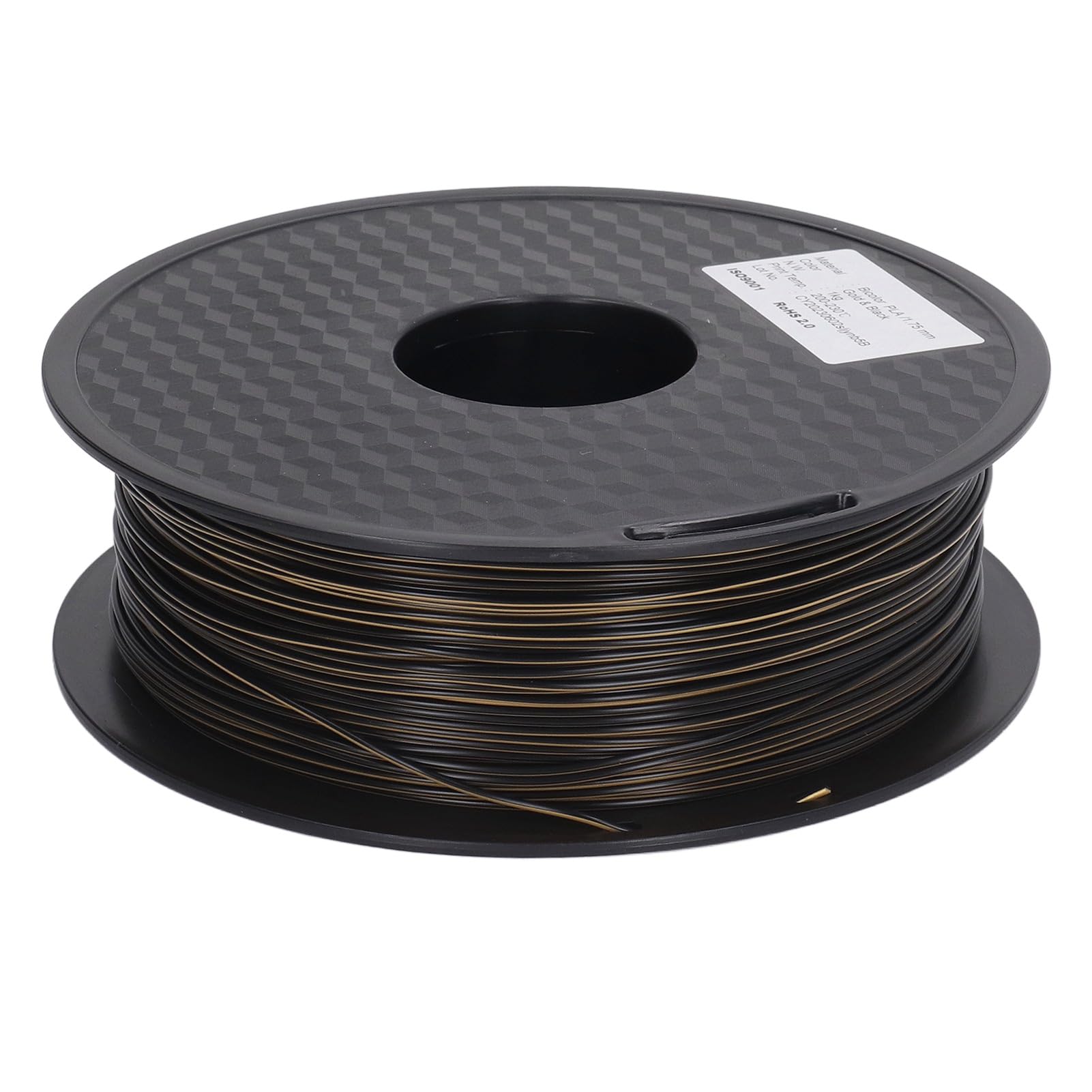 Filament do drukarek 3D Złoty Czarny Dwukolorowy wytłaczany PLA Materiały eksploatacyjne do druku jedwabiu Wysoki połysk Przyciągające wzrok kolory do projektów drukowania 3D