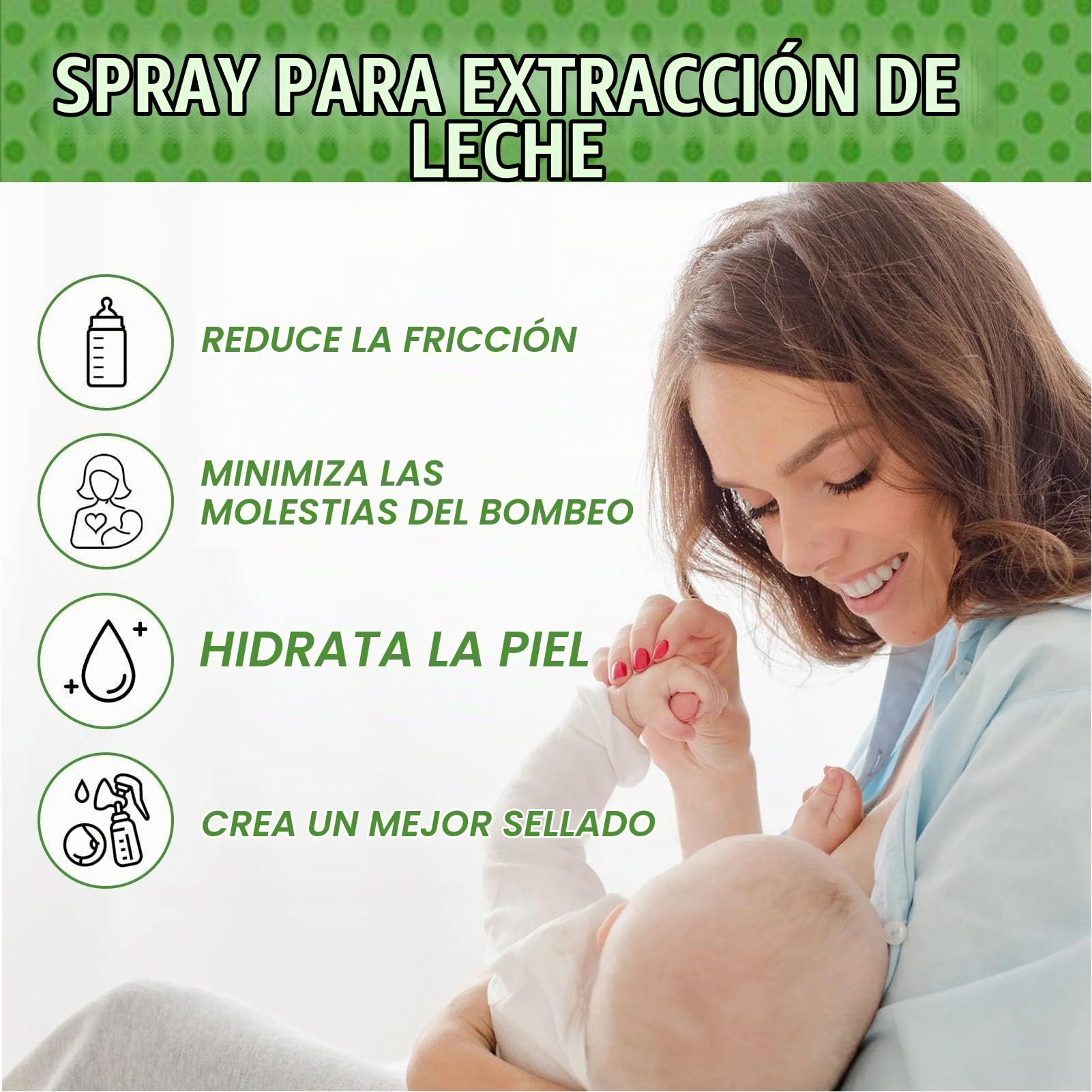 Spray para Bombeo de Leche, 2 Unidades, 118 Ml, Spray para Bombeo de Leche, Hidratante, Desobstrucción de Pezones, Bomba Lubricante en Spray para Lactancia Materna