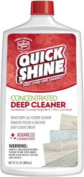 Quick Shine Multi Surface Deep Floor Cleaner and Remover 27oz | Removes Wax Build-Up, Revitalizes Floors & Cleans Grout | Use on Hardwood, Laminate, LVT, Tile and Stone | Pro-Level Cleaning