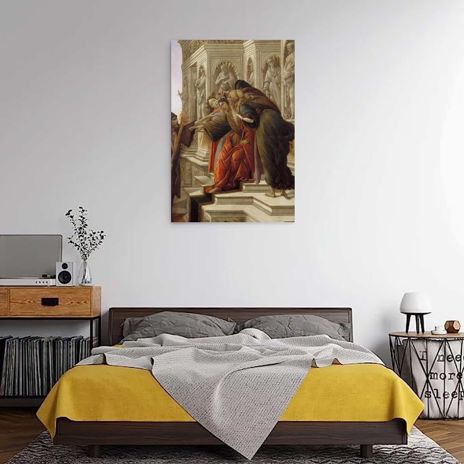 Generisch Sandro Botticelli's The Calumny of Apelles Art Poster Lienzo Impresión artística 20 x 30 Pulgadas