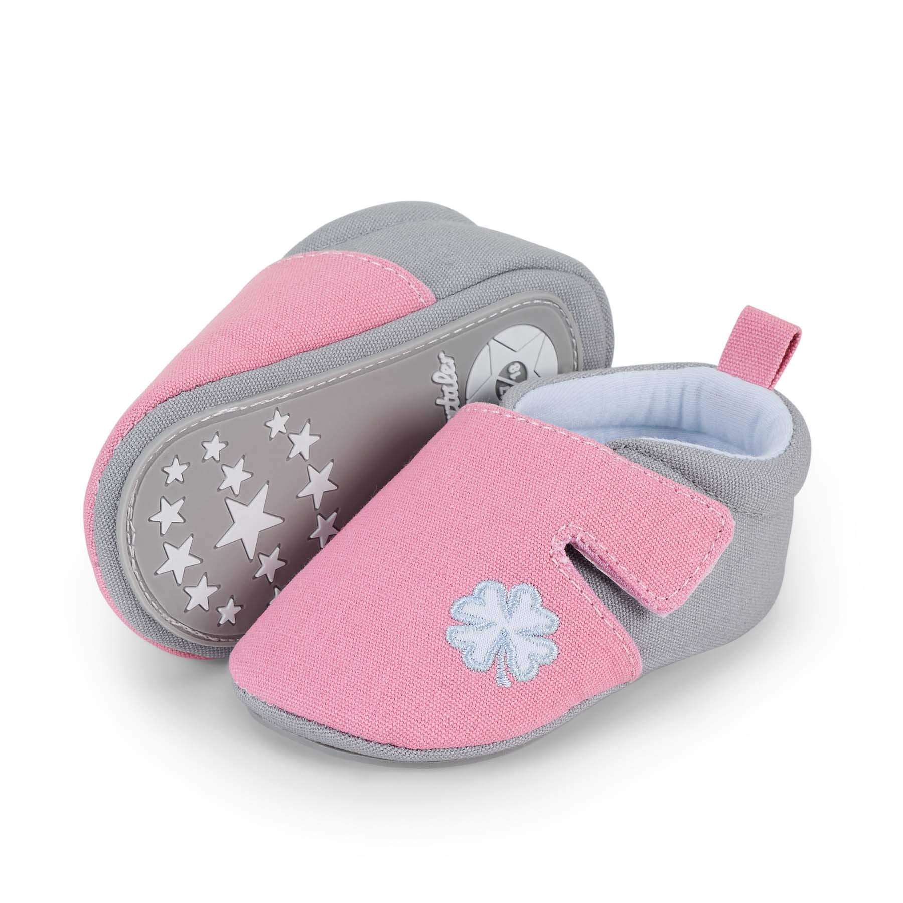 Sterntaler Babyschuh Aus Strickoptik Für Mädchen | Kuschelige Hausschuhe Mit Rutschfester Sohle