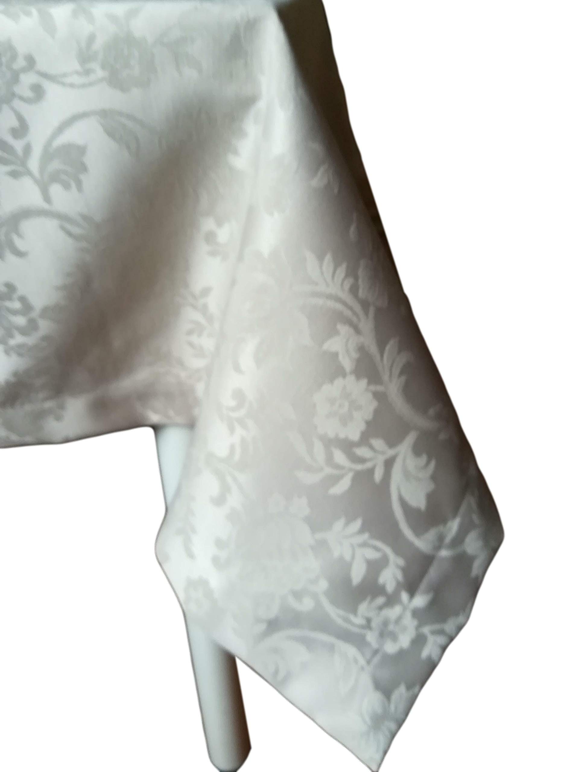 RICAMI FIORENTINI BALDI Tovaglia antimacchia Rettangolare per 16 Cm 180X320. Antimacchia No Stiro Tipo fiandra rifinitura Orlo Dritto. Molto Resistente. Prodotto Artigianale Toscano. Salmone 04