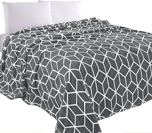 Elegant Comfort Manta de Lujo con Sensación Aterciopelada, Manta Ligera para Todas las Estaciones, Ultra Suave, Suave, Acogedora-Mullida de Franela