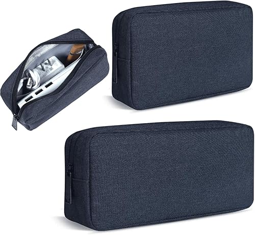 Miniatura 10 de Bolsa organizadora electrónica, bolsa organizadora de cables de viaje, impermeable, portátil, accesorios electrónicos, estuche multifuncional para