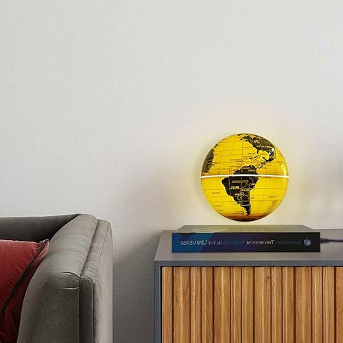 Miniatura 8 de Globo flotante de levitación magnética de 6 pulgadas con luz LED que cambia de color, globo de levitación magnético para escritorio, oficina,