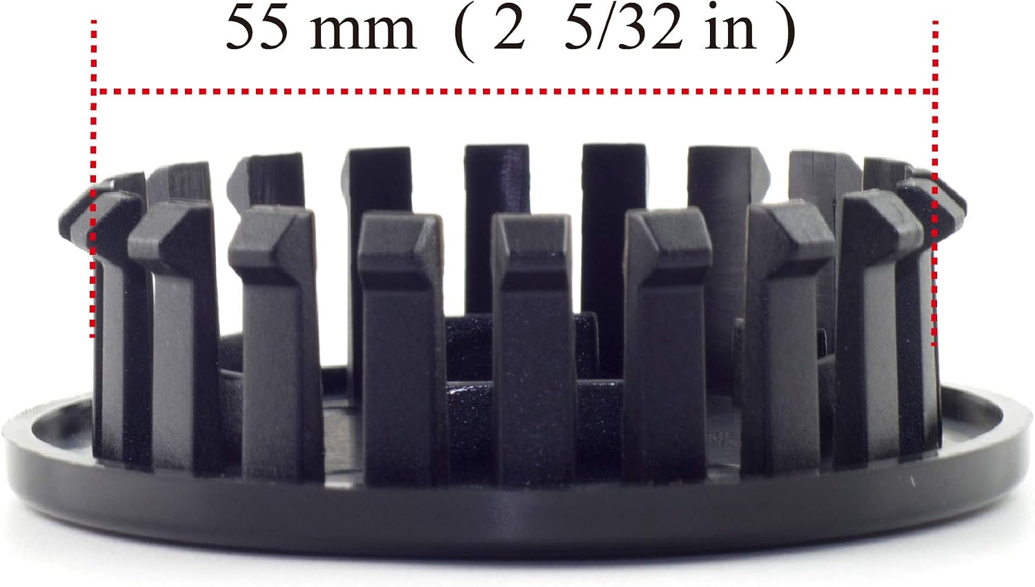 RTRHINOTUNING 4PCS OD:67mm/2.63in Wheel Center Caps Compatible with Colorado Corvette ATS XLR Acadia Verano ID:55mm/2.17in Black Hub Caps