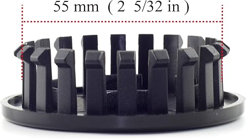 Miniatura 8 de RTRHINOTUNING 4PCS OD67mm2.63in Wheel Center Caps Compatible with Colorado Corvette ATS XLR Acadia Verano ID55mm2.17in Black Hub Caps