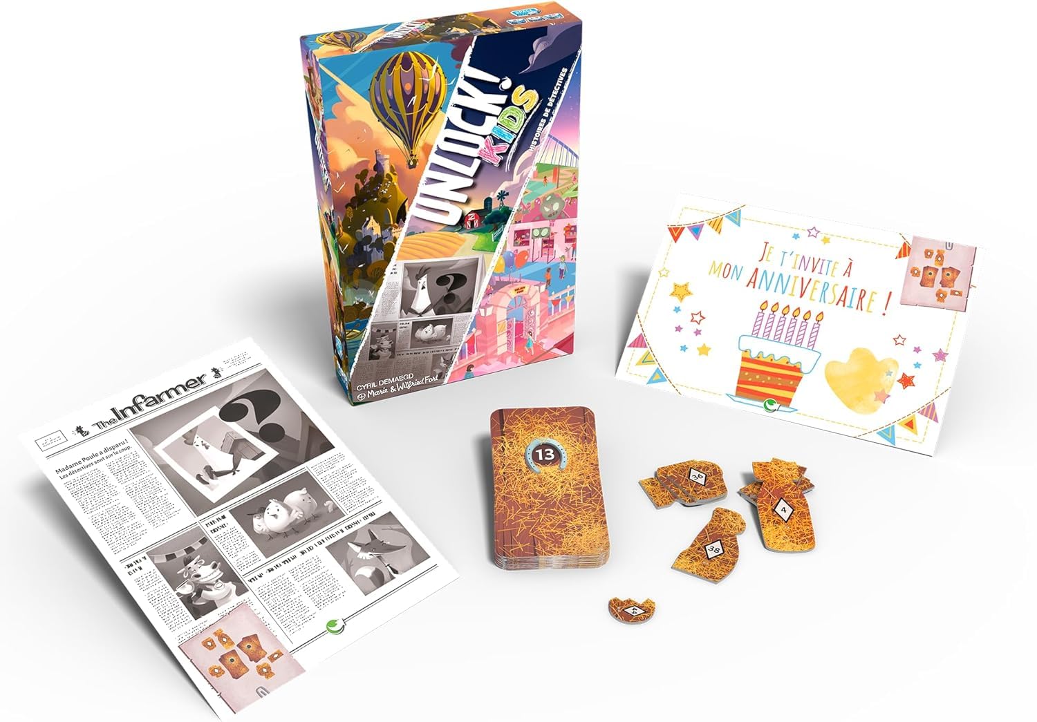 Asmodee | TOGGO Toys | Space Cow | Unlock! Kids – Die Burg von Mac Unlock | Kinderspiel | Rätselspiel | 1-4 Spieler | Ab 6+ Jahren | 20 Minuten | Deutsch, Mehrfarbig, Bunt