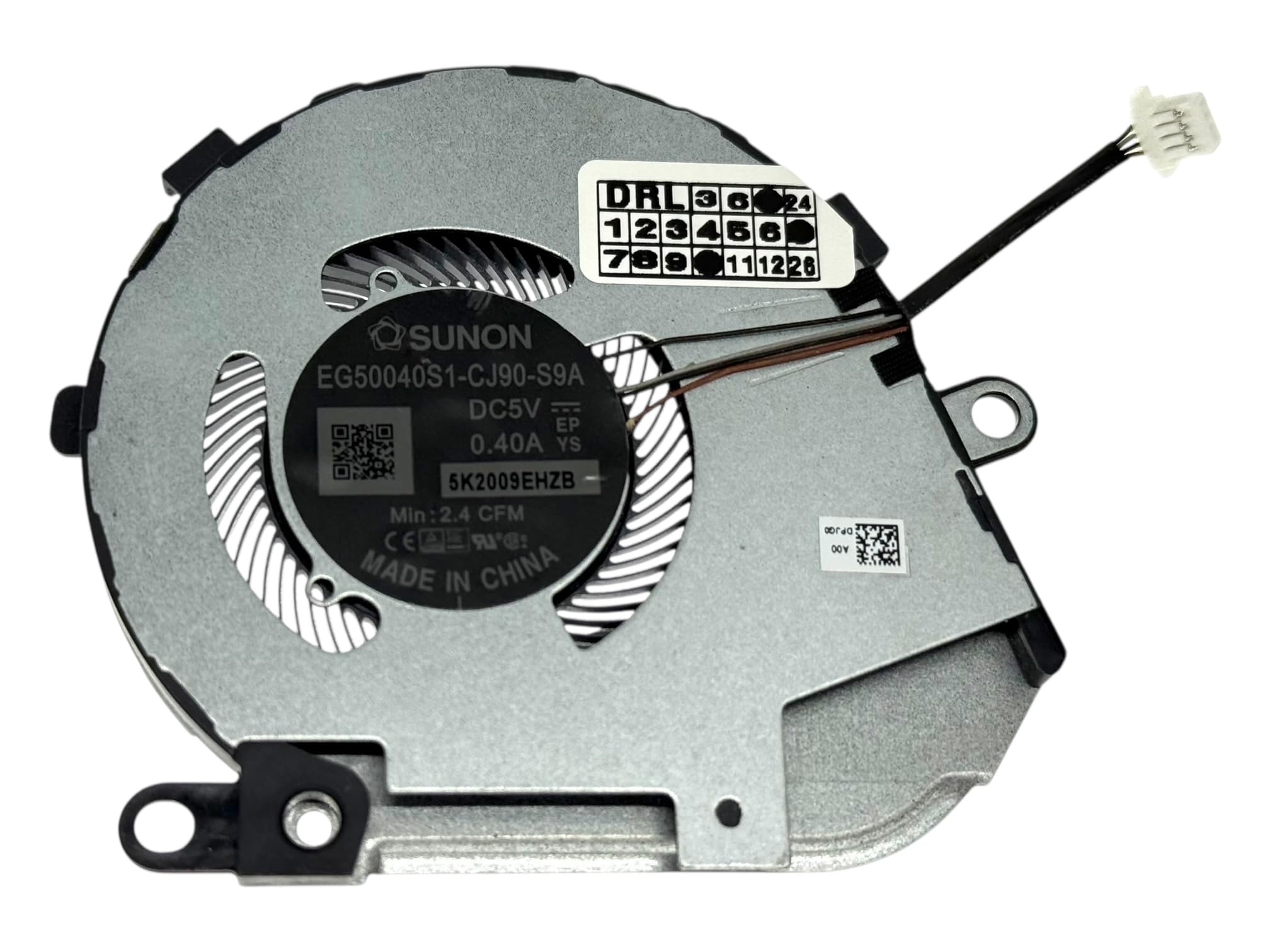 CPU fan for DELL Latitude 7410, 7410 2-in-1, AT2UG001ZVL, DPJG0 2V3MP, 02V3MP, 0DPJG0, EG50040S1-CJ90-S9A, DC28000PXSL
