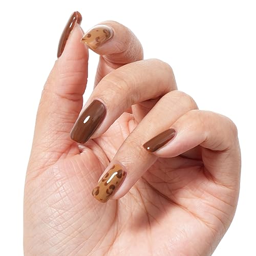 Miniatura 3 de MAYCHAO Esmalte de uñas de gel marrón de 0.5 fl oz, 1 unidad de esmalte de gel marrón que se absorbe con luz UV LED, arte de uñas para