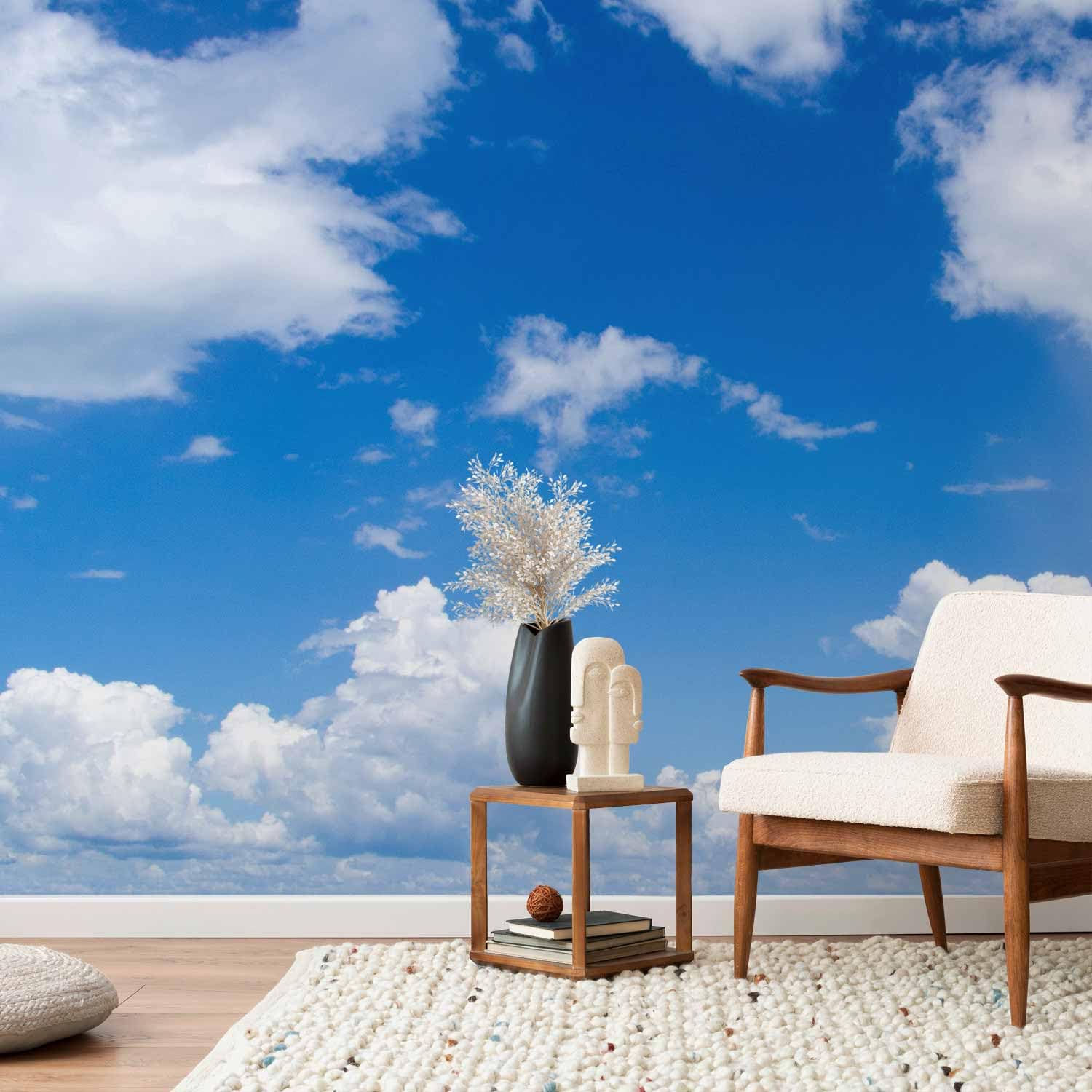 Fototapete - Vlies Himmel, 350x270 cm, Schlafzimmer, Wohnzimmer, 3D-Effekt | Full HD Druck, 3D-Effekt, lichtbeständige Farben, ideal fürs Wohn- oder Schlafzimmer, schnelle Montage, lichtbeständig, edel