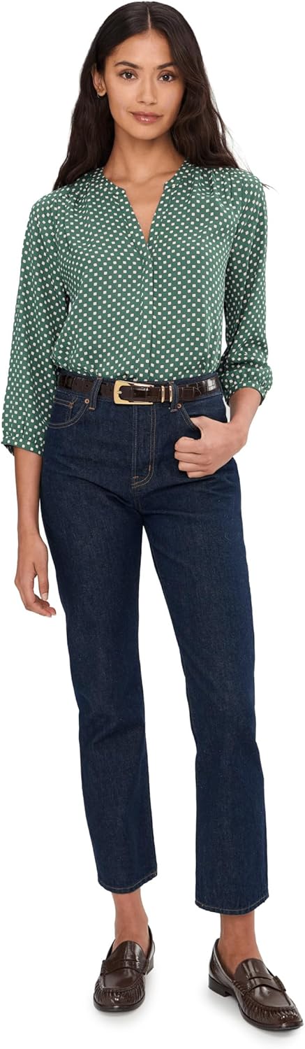 NYDJ womens Pintuck Blouse - Image 2