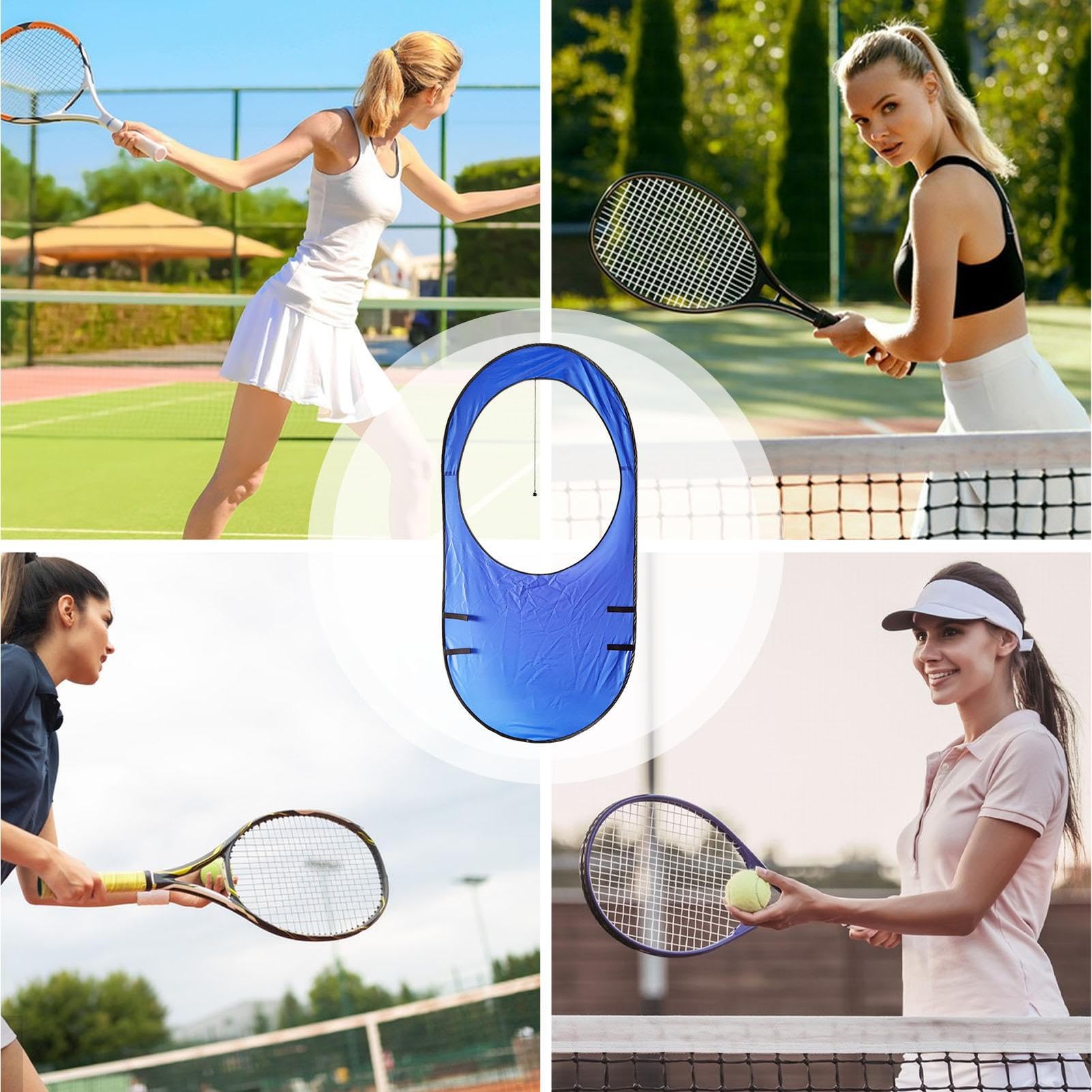 Tennis-Trainingszielnetz,Tragbare Ausrüstung Für Das Tennis-Schlagtraining | Übungsfenster Für Tennisschlägertrainer Für Anfänger, Frauen Und Männer