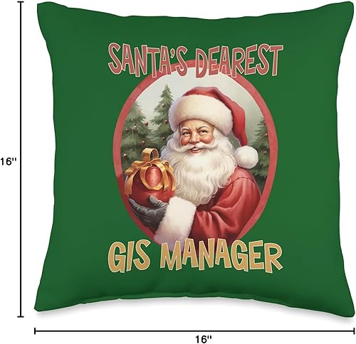 Miniatura 4 de GIS MANAGER Gifts GIS Manager - Almohada de Navidad, 16 x 16 pulgadas, multicolor