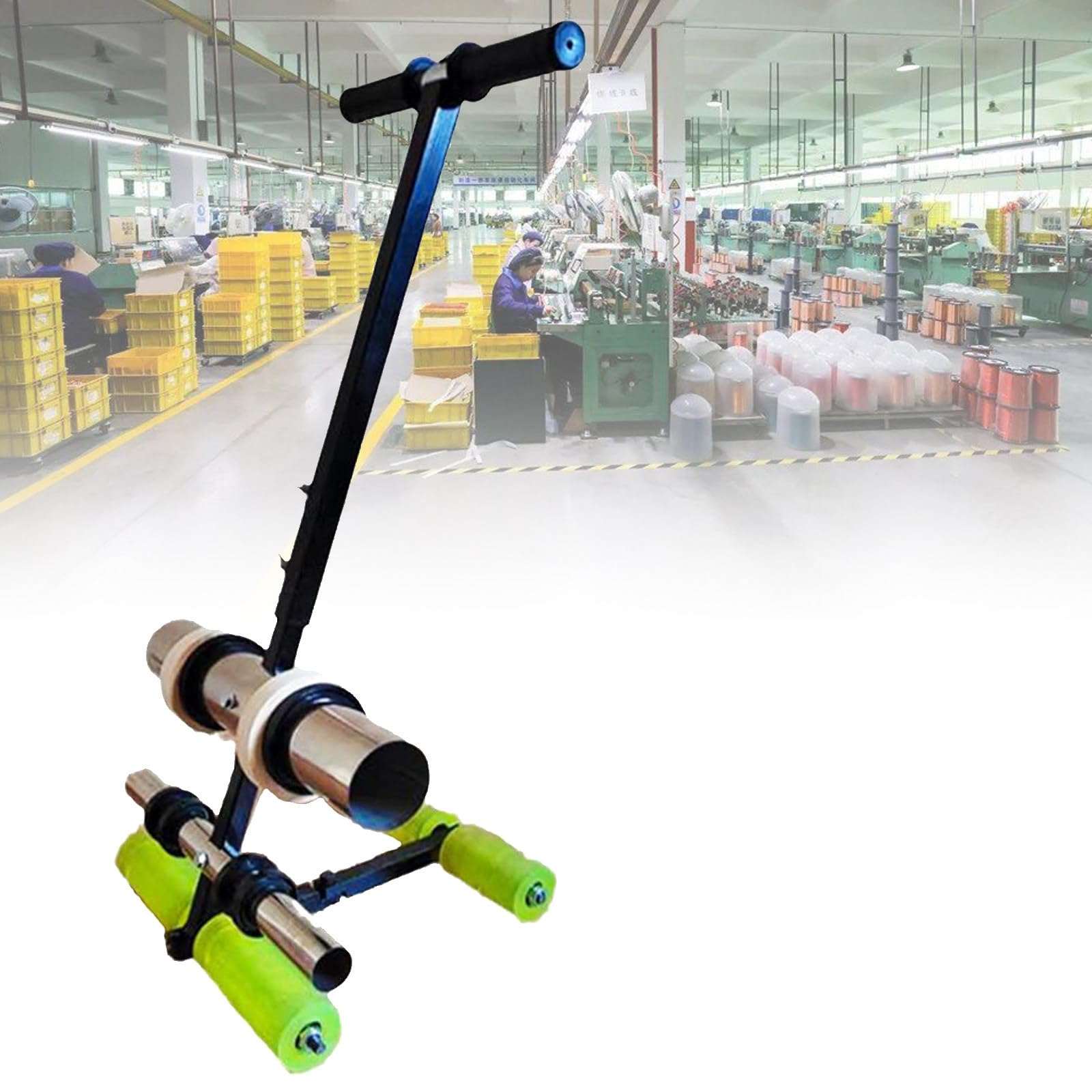GLETSF Court Marking Machine, Basketball Court/Lane Marking Kit, with Circle Drawing Kit, 4-28 Cm Spacing, Dedicated Tape Applicator/Line Marker for Marking,