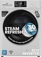 IFB 8 Kg 5 Star, DeepClean® Technology, AI Powered, WiFi, Fully Automatic Front Load Washing Machine (SENATOR GXN 8012 CMS, PowerSteam®, 9 Swirl, Steam Refresh, Inbuilt Heater, Eco Inverter, Grey)