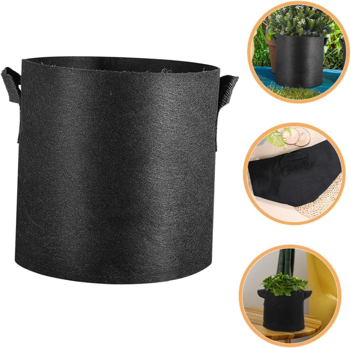 16pcs Garden Potato Grow Bags Portable Planting Bags Handles Grow for Vegetables Non-Woven Plant Growing for Home