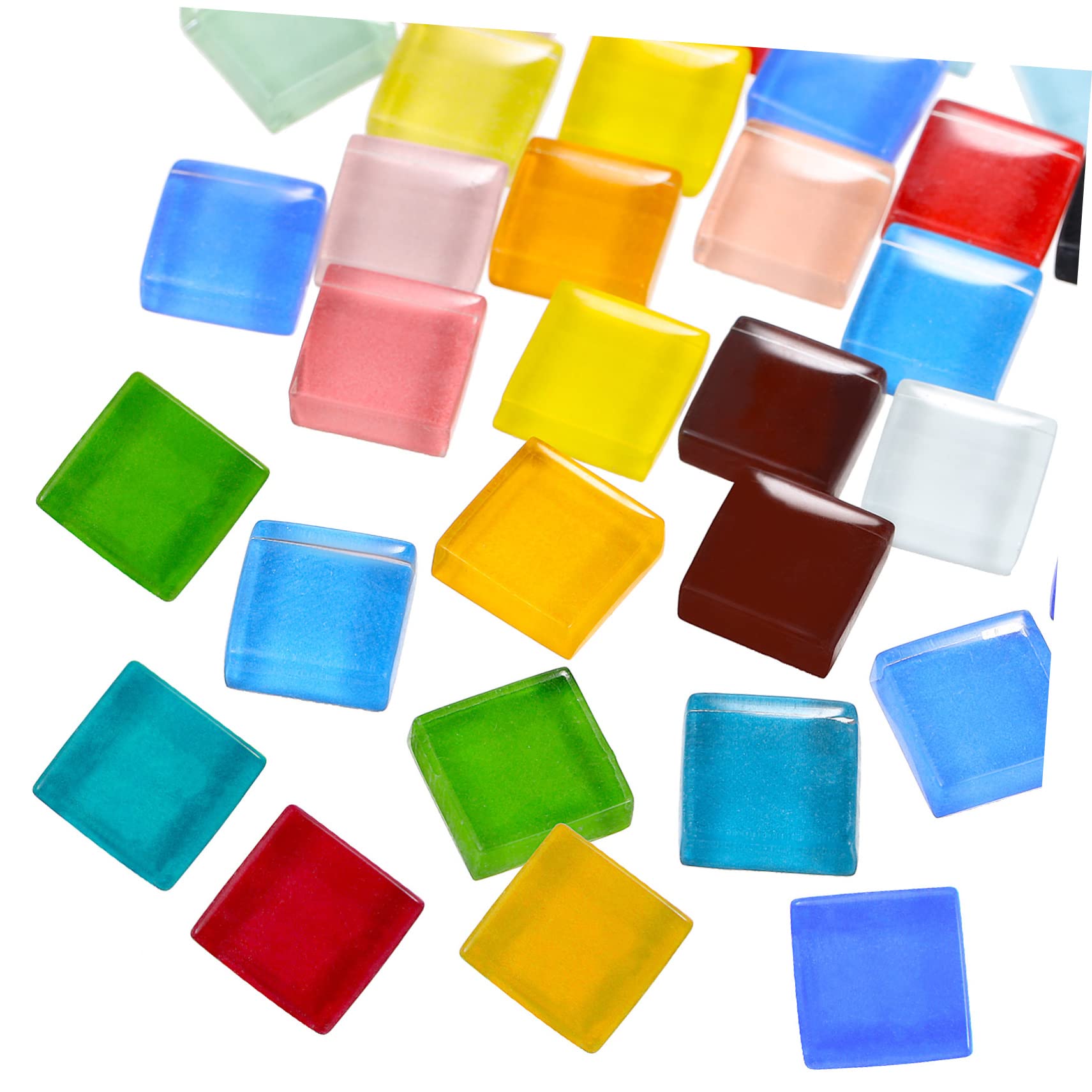 Piezas de Cristal para Mosaico Diy, Cuadradas, 1200 Piezas