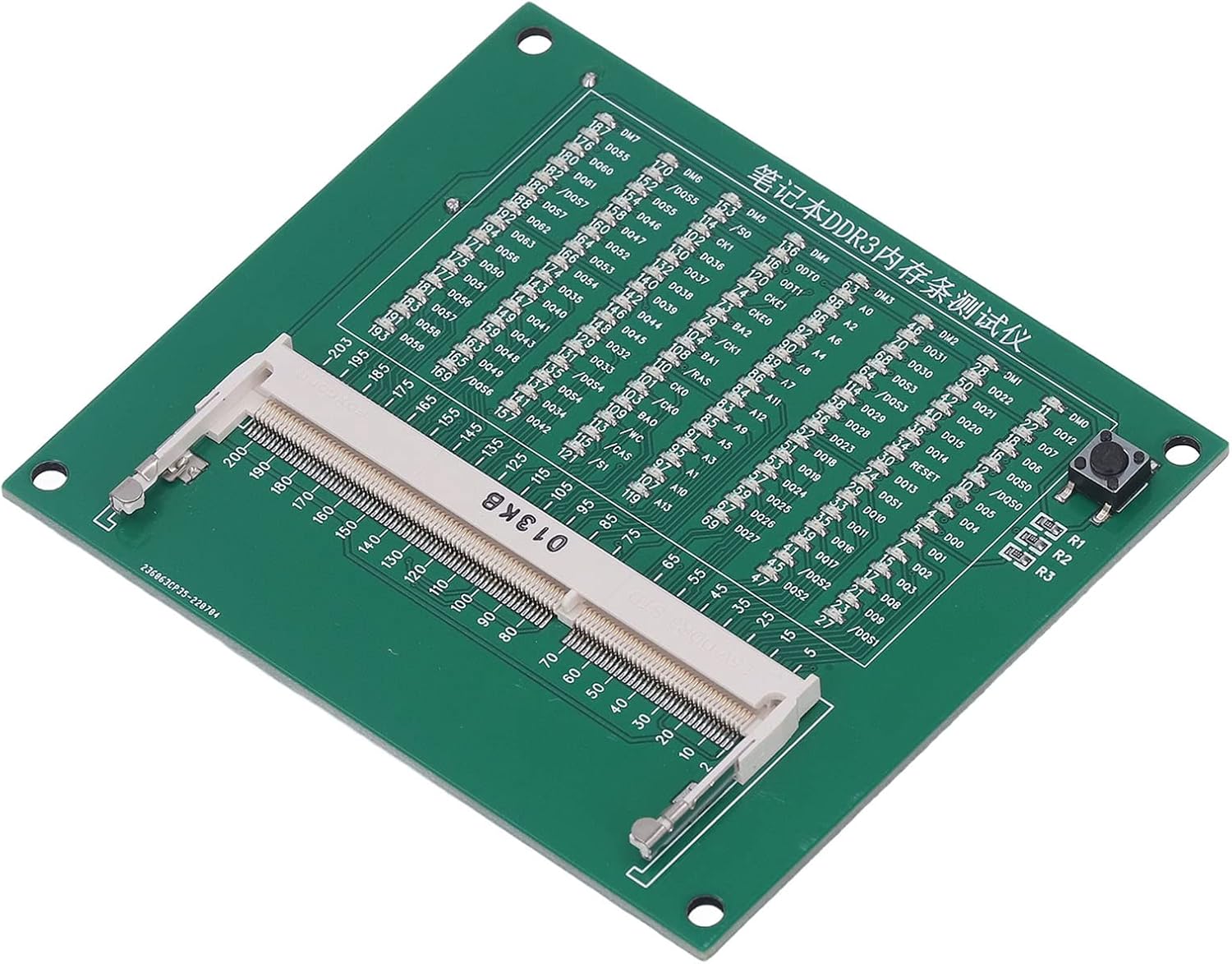 DDR3/4/5 Laptop Memory Test Card, Computer Motherboard Circuit Repair Detection Card with LED Light for Repair The Motherboard (DDR3)