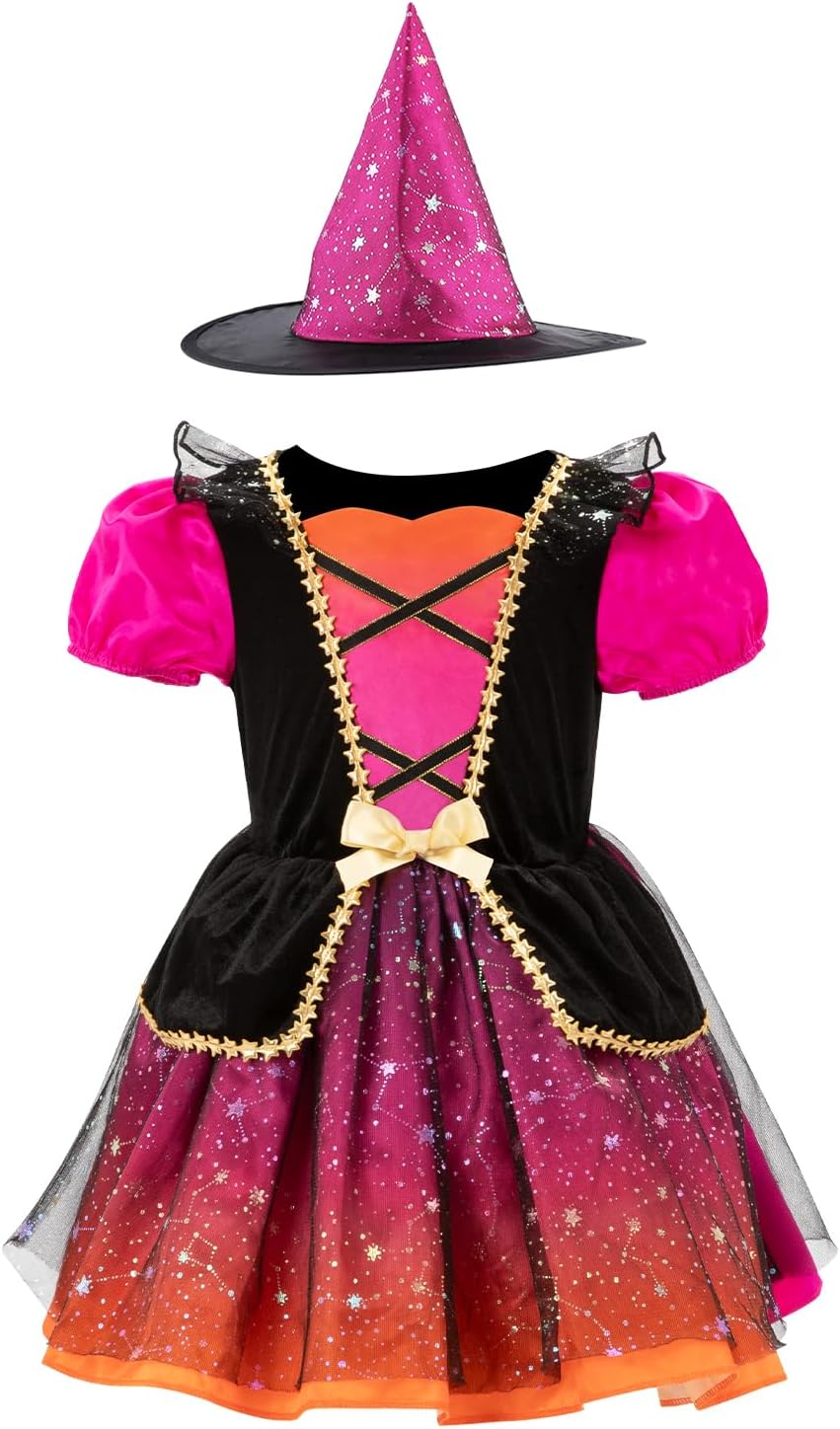 Toddler Witch Costume 2 PCS, Kids Halloween Costume