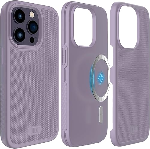 Vista 9 de TUDIA MergeGrip - Funda compatible con iPhone 14 Pro MagSafe, delgada, con diseño antideslizante para un fácil agarre, grado militar