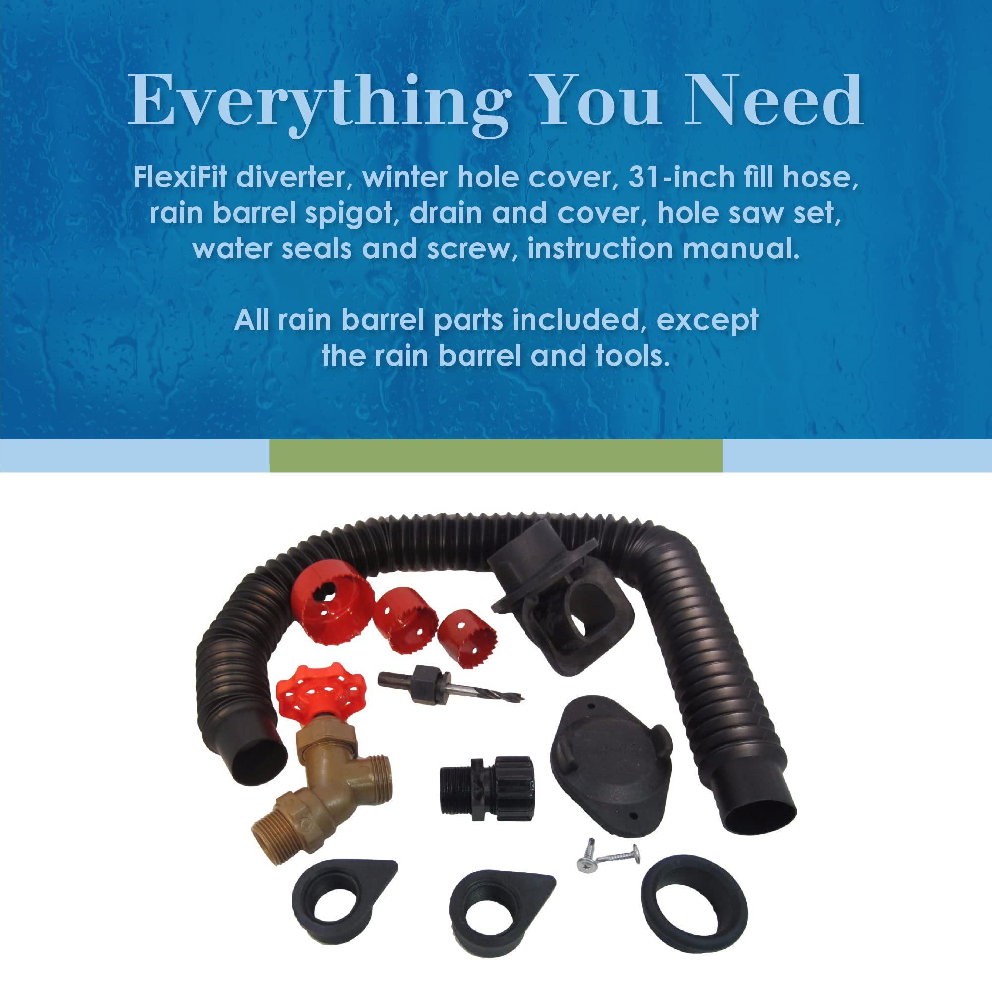 Buy EarthMinded Rain Barrel Diverter Kit Rain Diverter for 3 x 4 Inch