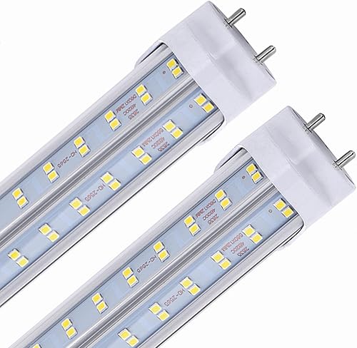 douyidou Paquete de 25 bombillas LED T8 T10 T12 de 4 pies tipo B, 60 W 7500 LM, 6000K-6500K blanco frío, tubo fluorescente LED de 4 pies, súper