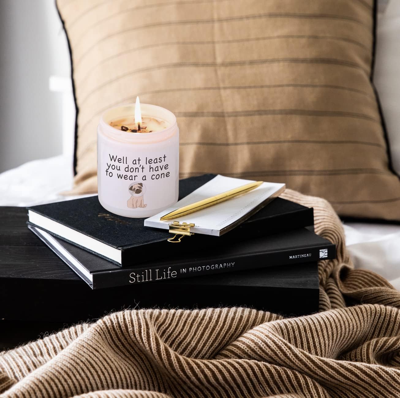 Get Well Soon Gifts for Women, Feel Better After Surgery Gifts for Sick Women, Her, Friends, Vanilla Lavender Scented Candles with Crystal (Cone) - Image 5