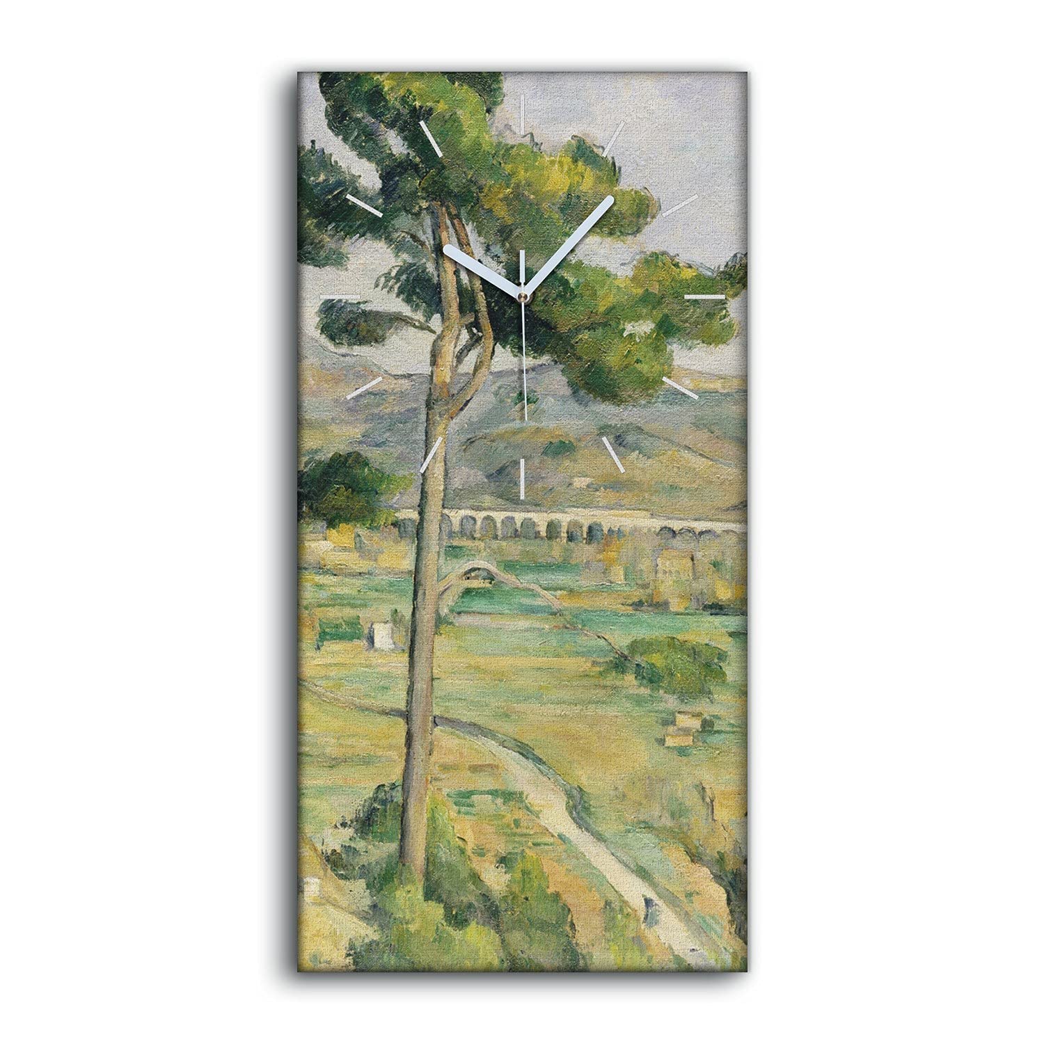 Horloge sur Toile Mont Sainte-Victoire Décoration Murale Apaisante