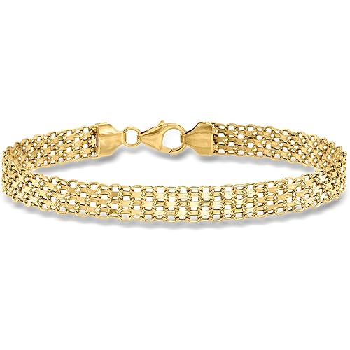 Ross-Simons Italian 18kt Yellow Gold Bismark-Link Bracelet