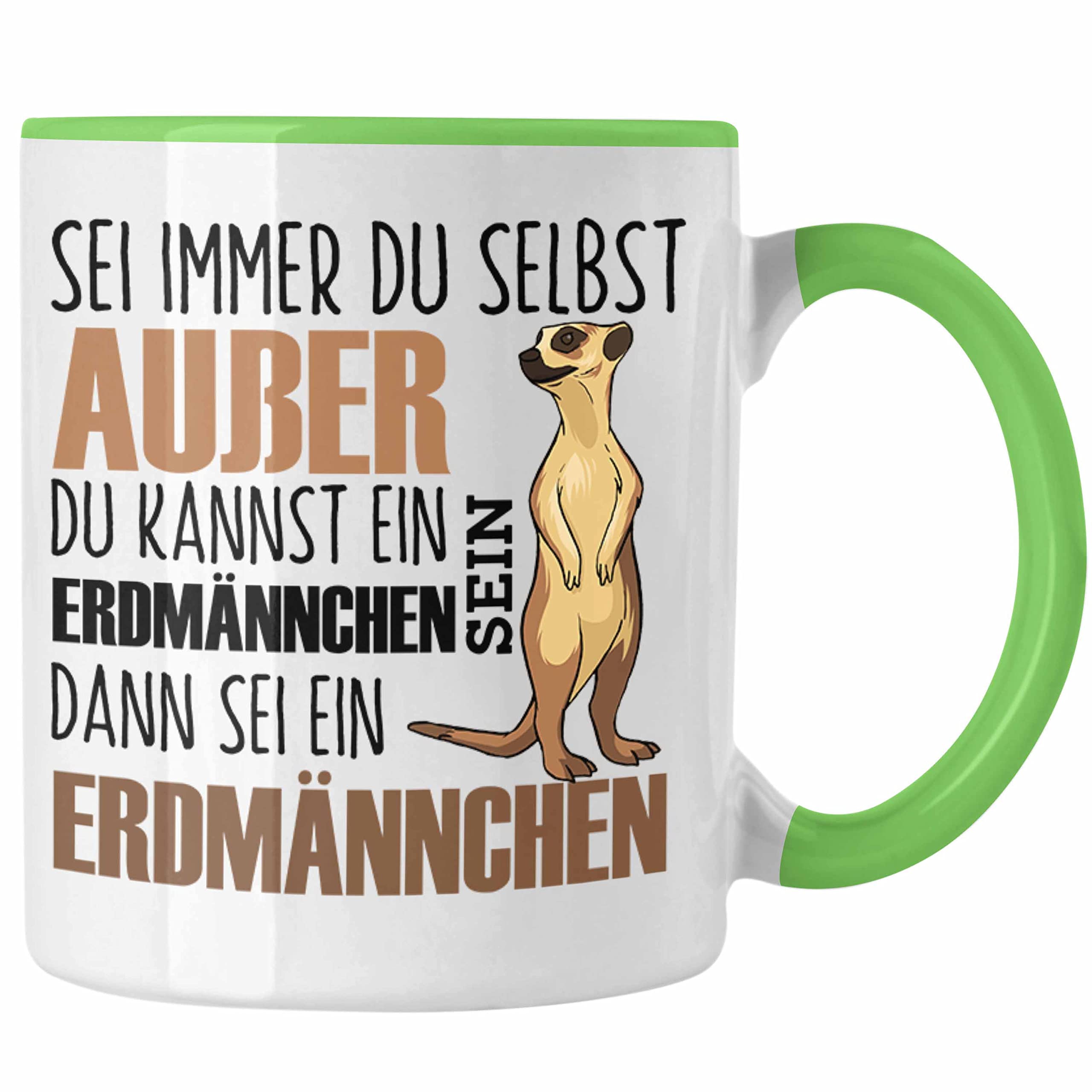 Lustige Anti-Stress Tasse Mit Erdmännchen – 325 Ml Keramik Fürs Büro – Witziges Geschenk Mit Spruch