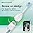 Brushmo e-Series Sensitive Replacement Toothbrush Heads, Compatible with Philips Sonicare Screw-on Electric Toothbrush Handles, 6 Standard Replacement Heads, Ultra Soft Dupont Bristles, BM756, White