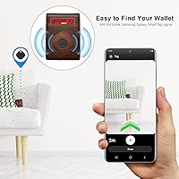 Vista 3 de Cartera para Galaxy SmartTag, Marrón, Carteras con soporte para rastreador