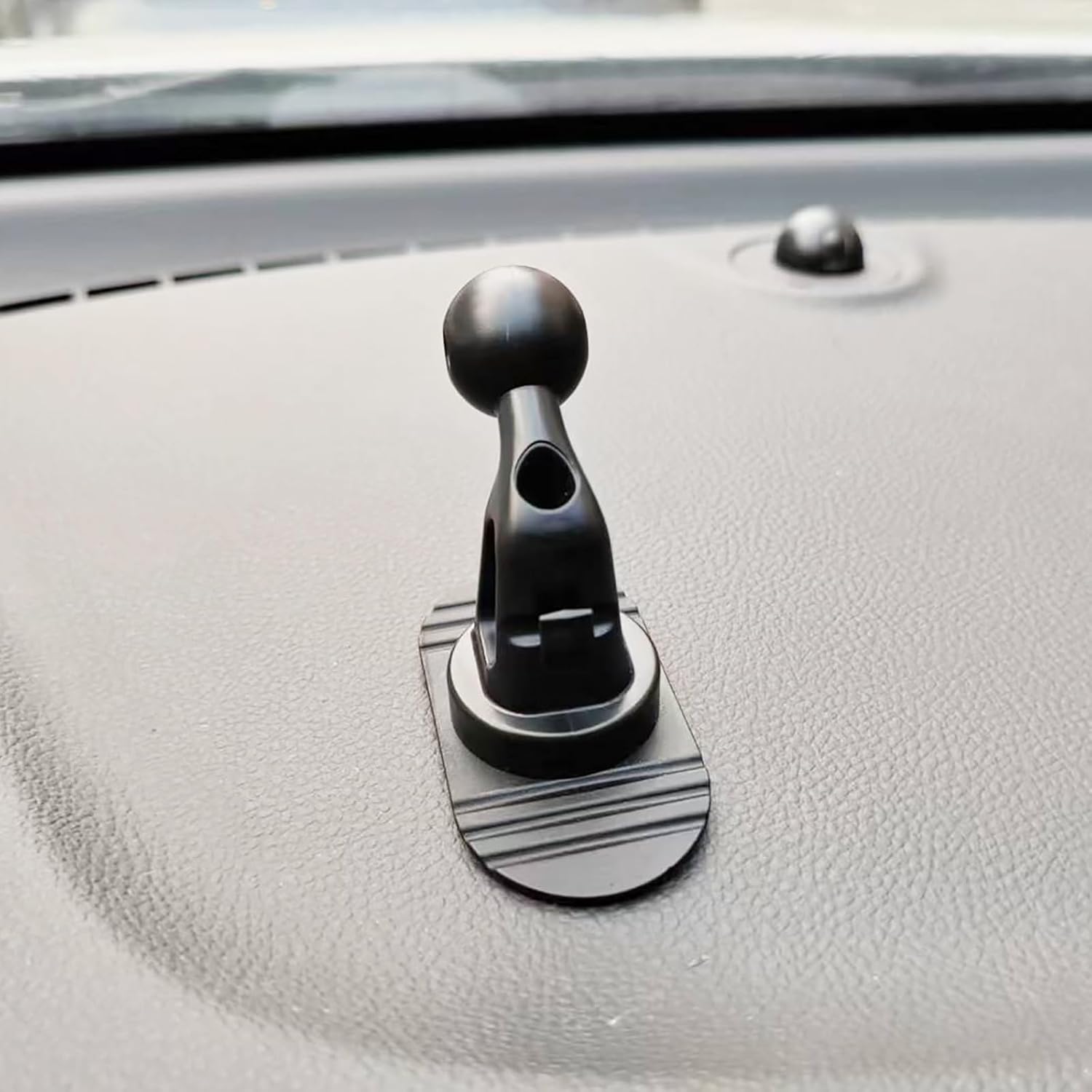 Flex Adhesive Ball Base Compatible with Garmin GPS and 17mm Double Socket Arm, 0.67" Ball Head Adapter Sticky Stand 17mm Ball Joint Connector for Car Dashboards, 2 Packs