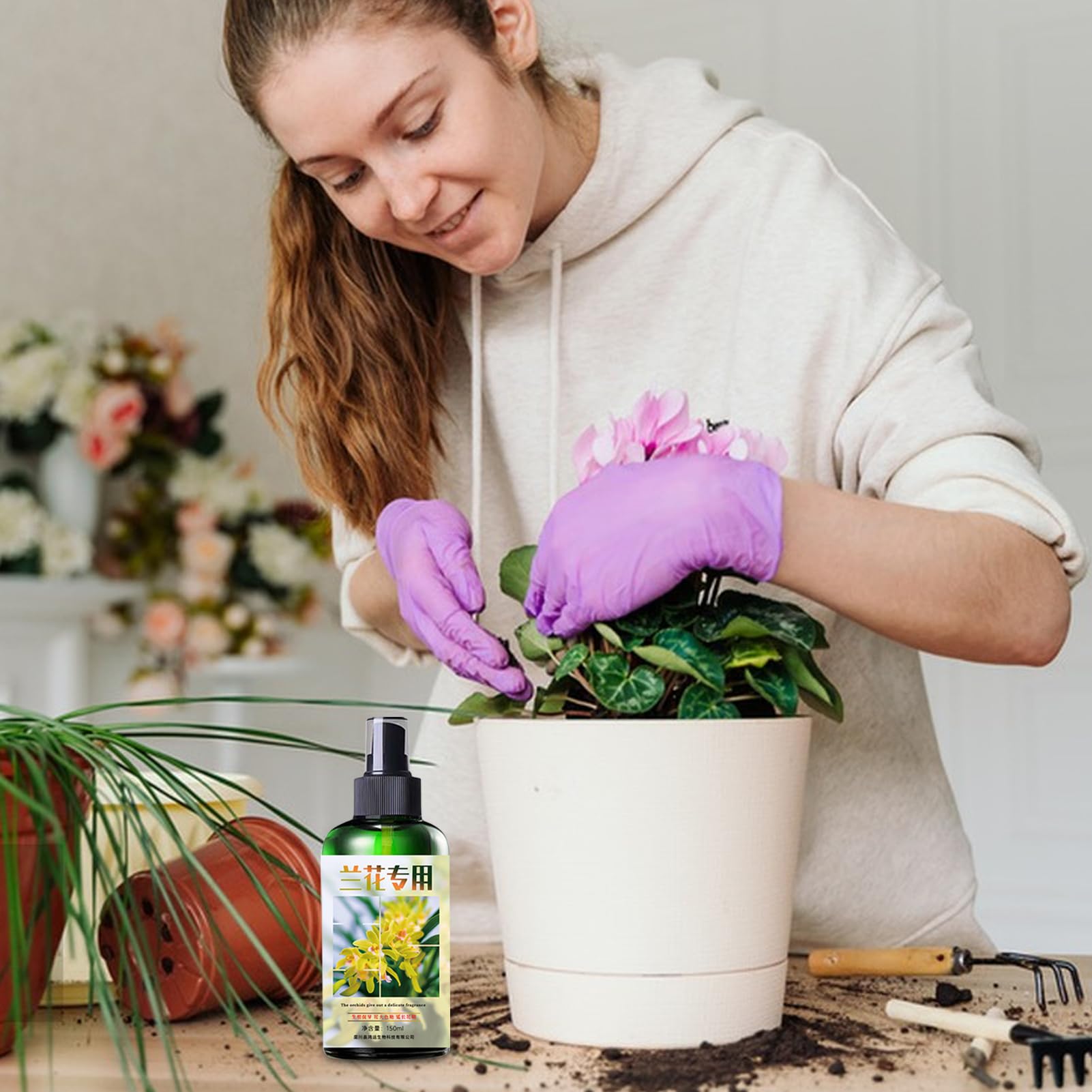 Alimento para plantas de orquídeas | Fertilizante líquido de enraizamiento | Fertilizante líquido para orquídeas | Spray de niebla de orquídeas | Fertilizante natural para orquídeas | Niebla compacta